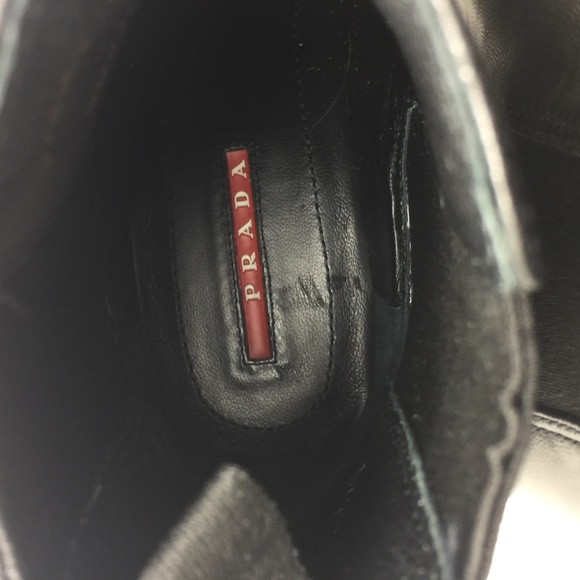 PRADA WOMEN'S BLACK BOOTS SIZE 35.5 US 5.5 - Picture 5 of 16